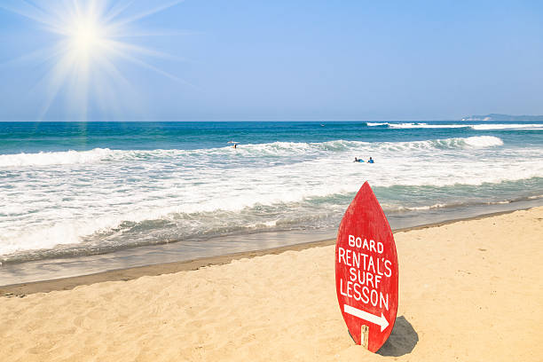Surf School at a tropical Beach