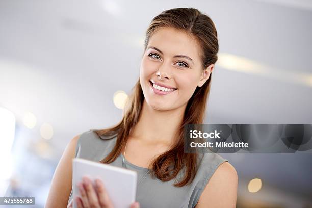 My Tablet My Business Stock Photo - Download Image Now - 20-29 Years, 2015, Adult