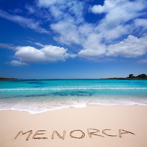 istock Menorca Son Saura beach in Ciutadella turquoise Balearic 475556048