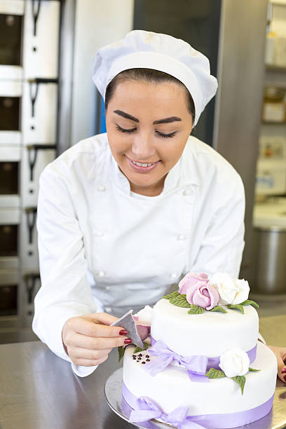 istock Baker decorates a cake with food dye 475557369
