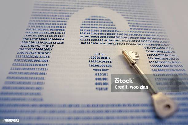 Golden Key Digital Acess Stock Photo - Download Image Now - 2015, Abstract, Accessibility