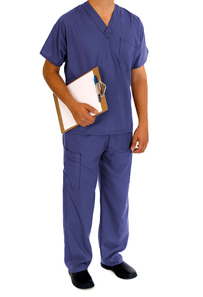 istock Male Nurse with clipboard 475563208