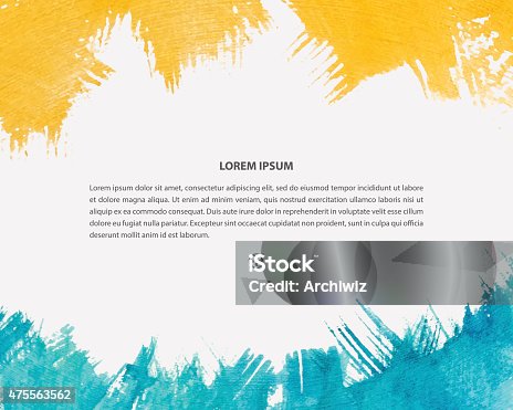 istock Vector watercolor background for poster, card, banner, brochure design. 475563562