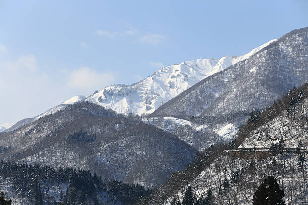 istock snow covered mountain in Takayama japan 475564589