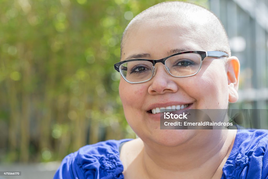 Cancer Patient Deals With Hair Loss Hispanic woman with breast cancer learns to deal with hair loss 2015 Stock Photo