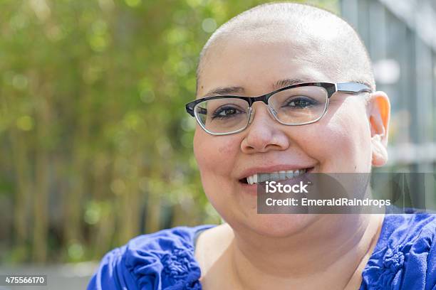 Cancer Patient Deals With Hair Loss Stock Photo - Download Image Now - 2015, Adult, Blob