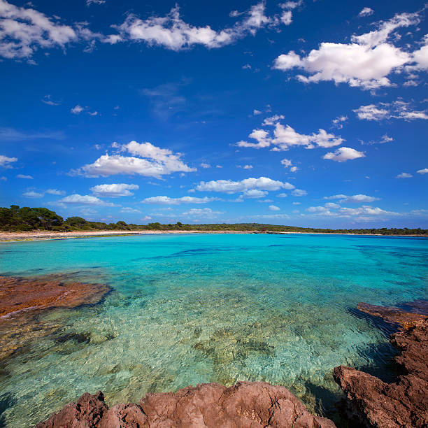 istock Menorca Son Saura beach in Ciutadella turquoise Balearic 475566356