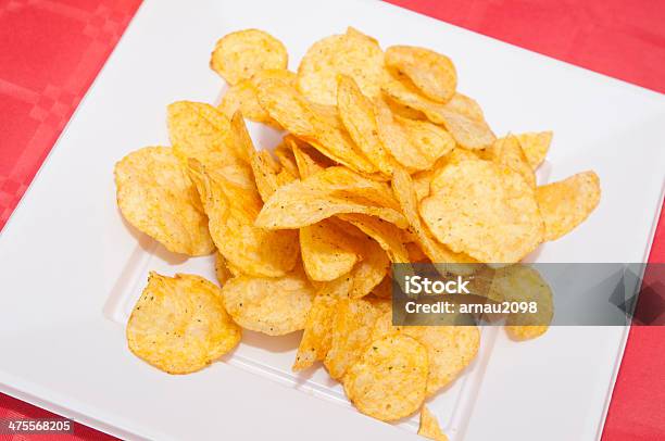 Potato Chips Stock Photo - Download Image Now - Computer Chip, Raw Potato, Dieting