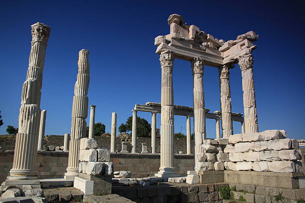 akropol in 베르가마 in 이즈미르 - bergama 뉴스 사진 이미지