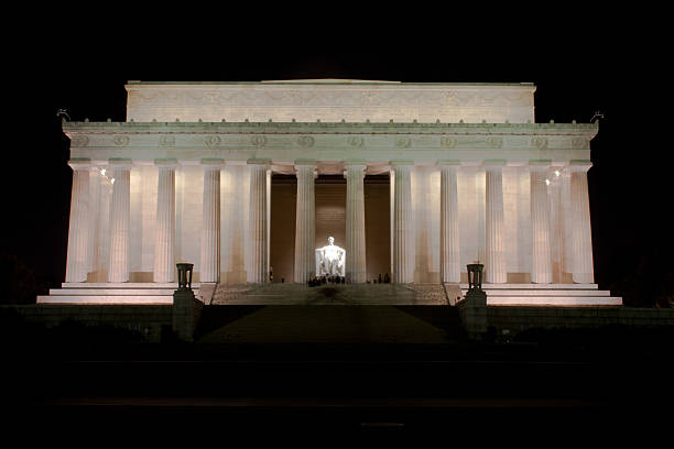 istock Abraham Lincoln Memorial at night in Washington DC 475569437