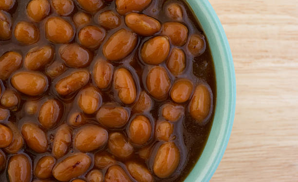 istock Country style baked beans in bowl close view 475570180