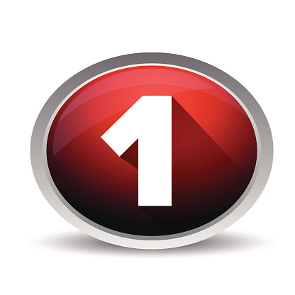 Number One Button Number One Vector Button Stock Illustration - Download Image Now - 2015 ...