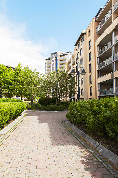 istock Apartment buildings in central residential area. 475572006