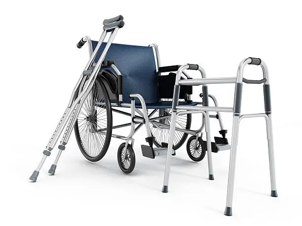 Photo of Wheelchair, crutches and walker