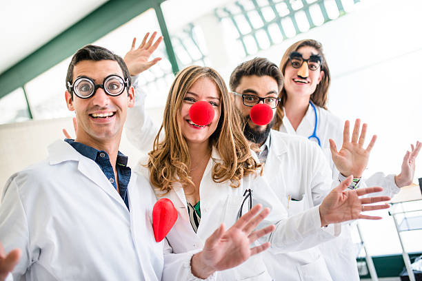 Funny doctors at the hospital Funny doctors at the hospital groucho marx disguise stock pictures, royalty-free photos & images