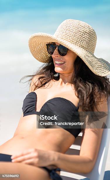 Fashion Woman At The Seaside Caribbean Stock Photo - Download Image Now - 2015, 30-39 Years, Adult