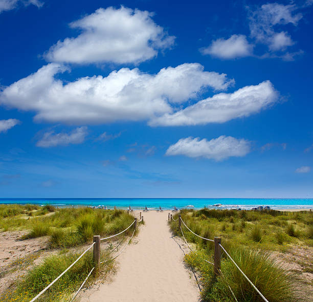 istock Alaior Cala Son Bou in Menorca turquoise beach at Balearic 475598864