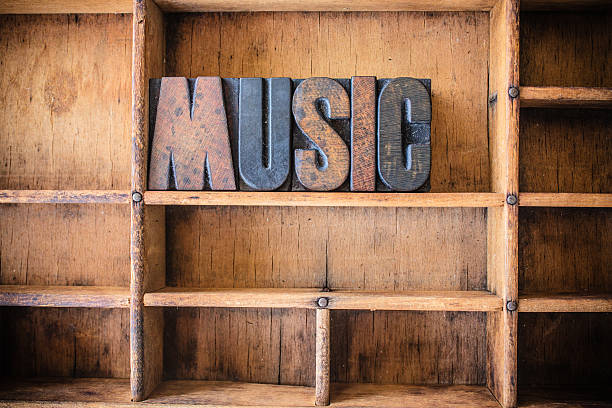 istock Music Concept Wooden Letterpress Theme 475602546