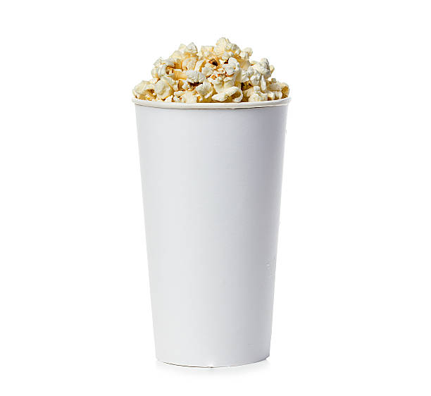 istock Popcorn isolated in cardboard box on a white background 475602702