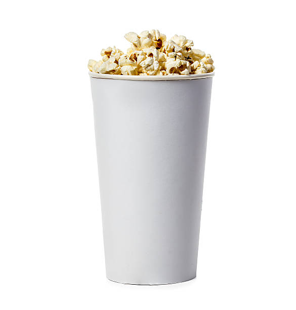 istock Popcorn isolated in cardboard box on a white background 475602704