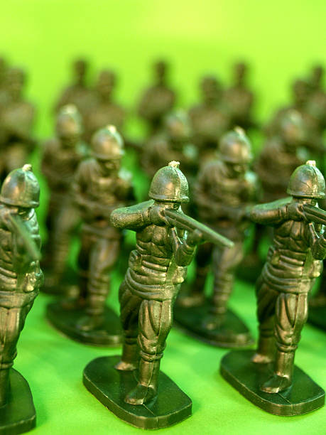 istock Green Army toy soldiers 475605235