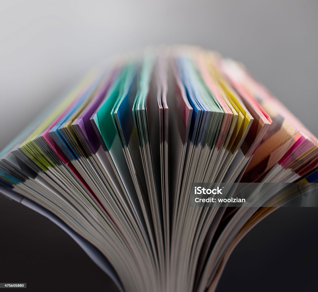 Opening colorful pages colorful pages opening Catalog Stock Photo