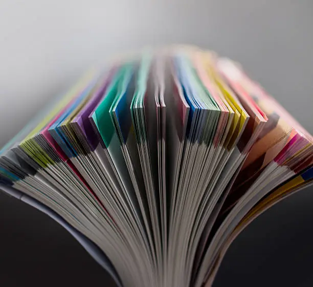 Photo of Opening colorful pages