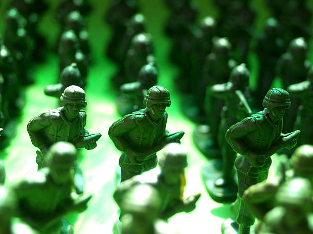 istock Green Army toy soldiers 475606759