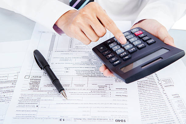 istock Counting business taxes 475606957