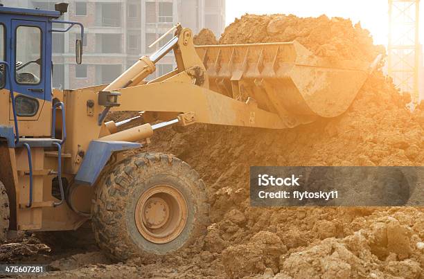 Bulldozer At Work Stock Photo - Download Image Now - Industry, Loading, Occupation