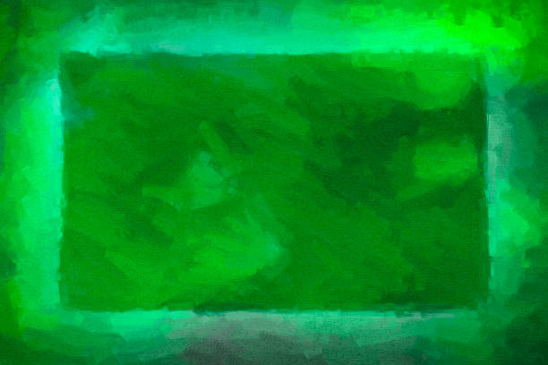 istock Green abstract fraimed paint 475607703