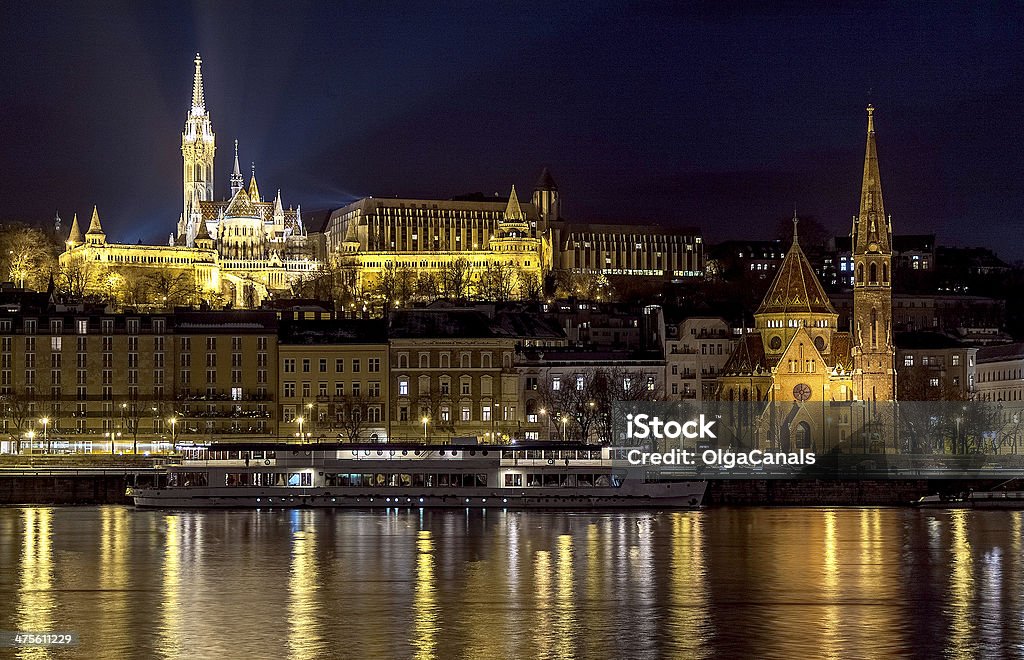 Budapeste pela noite - Royalty-free Ao Ar Livre Foto de stock