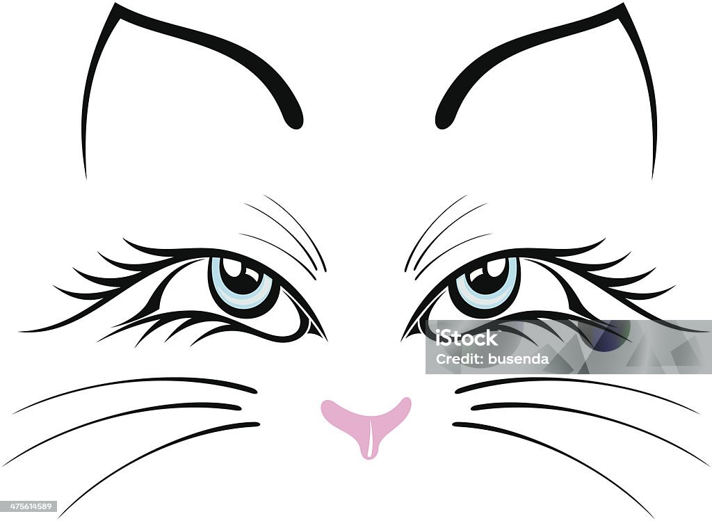 Cat Animal background Animal Whisker stock vector