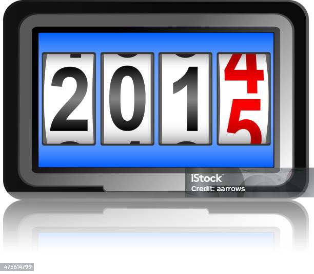 Contador De Ano Novo - Arte vetorial de stock e mais imagens de 2014 - 2014, 2015, Ano novo