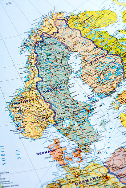 istock Map of Sweden, Norway, Finland 475626686