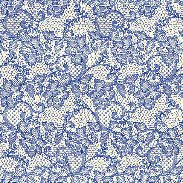 Lace Seamless pattern. vector art illustration