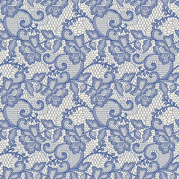 Vector illustration of Lace Seamless pattern.