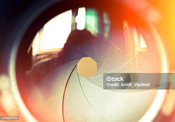 The Diaphragm Of A Camera Lens Stock Photo - Download Image Now - Image Focus Technique, Home Video Camera, Camera - Photographic Equipment