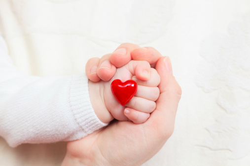 Hands Of Mother And Baby Closeup Holding Heart Stock Photo - Download Image  Now - Baby - Human Age, Heart Shape, Newborn - iStock