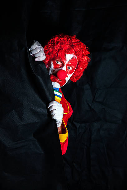 istock Sad clown with stage fright 475632592