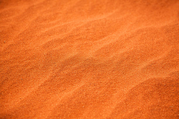Red Orange Course Sand Outback Australia stock photo