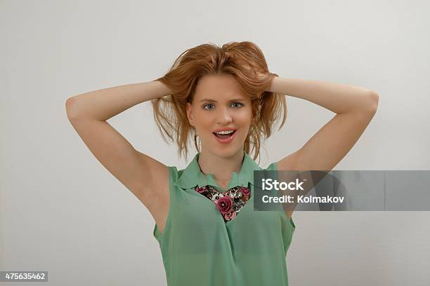 Emotional Girl Stock Photo - Download Image Now - 2015, Adult, Beautiful People