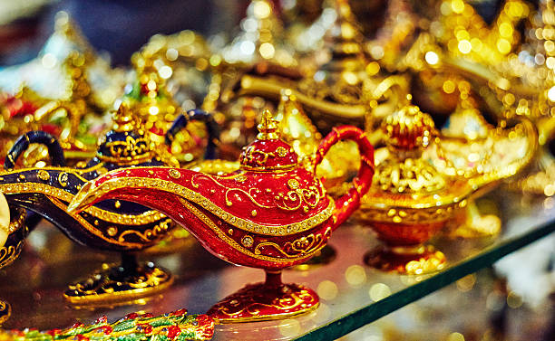 istock Oil lamp in Asian market 475635580