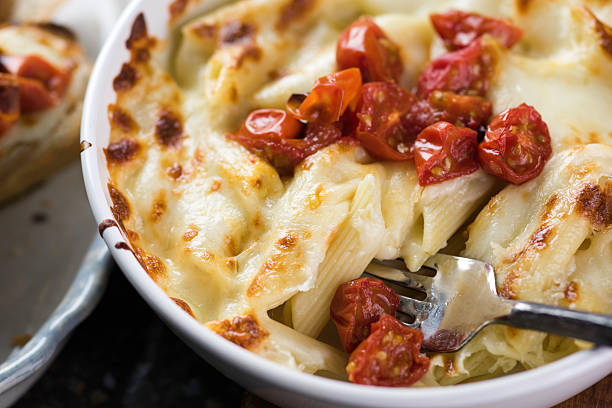 Baked Pasta with Mozzarella cheese  D810