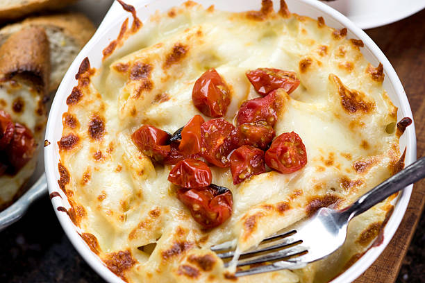 Baked Pasta with Mozzarella cheese  D810