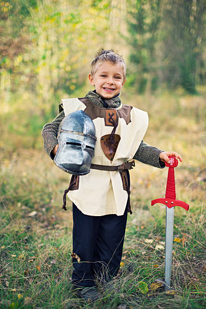 istock Portrait of a little knight 475636608