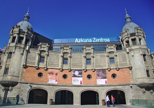 Bilbao, Spain – May 28, 2005: General view of Azkuna Zentroa, Alhondiga building