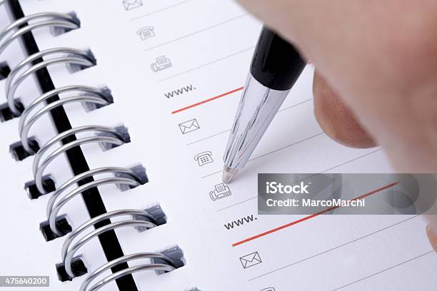 Address Book Stock Photo - Download Image Now - 2015, Address Book, Blank