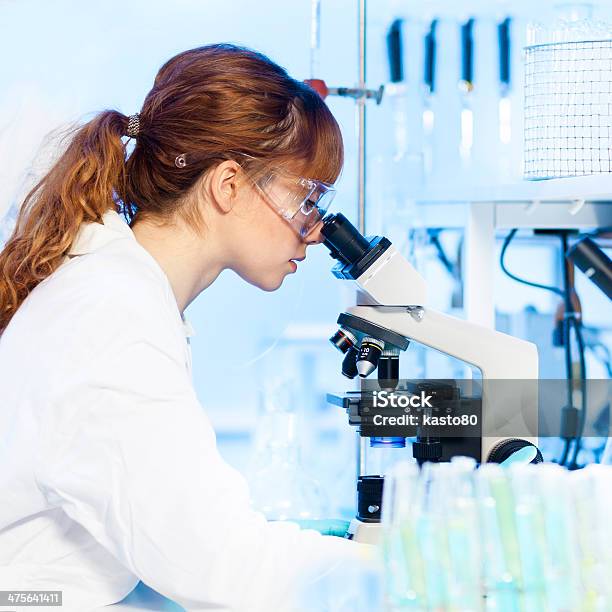 Health Care Professional In Lab Stock Photo - Download Image Now - Adult, Adults Only, Analyzing