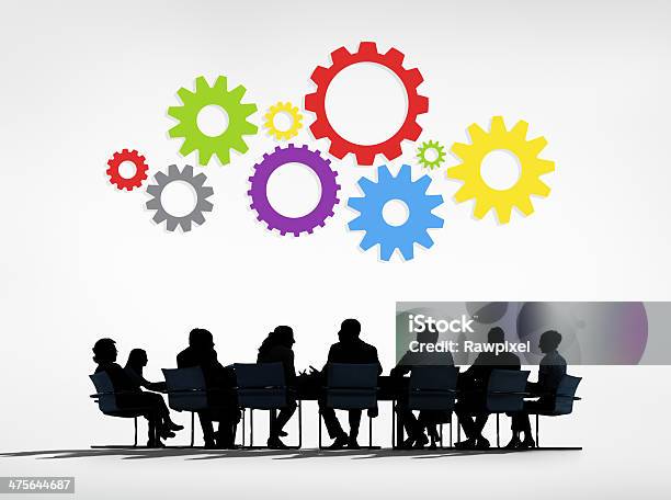Strategic Planning Team Stock Photo - Download Image Now - In Silhouette, Meeting Room, Board Room